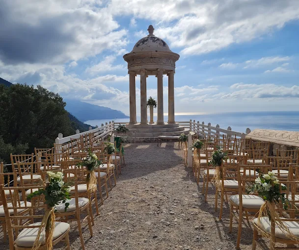 Hochzeitslocation Son Marroig Mallorca Trauung mit Meerblick